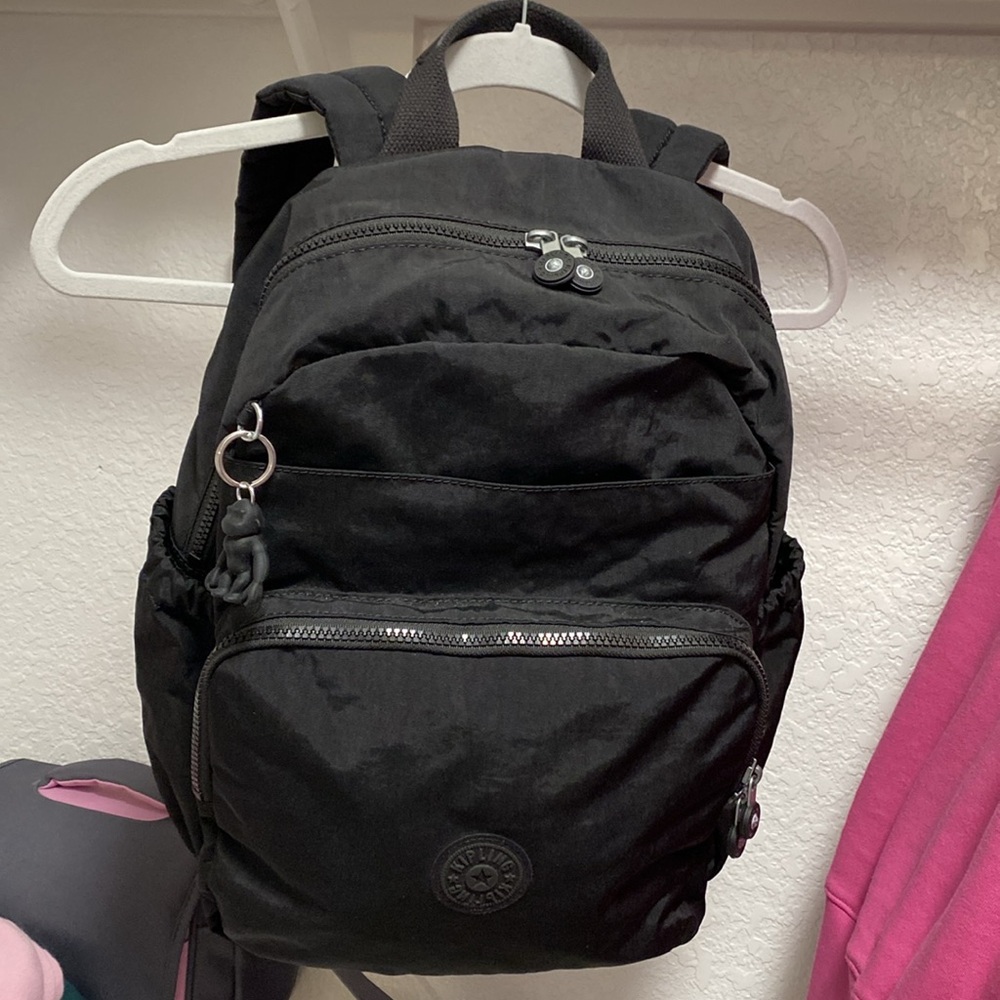 NWOT NICE BLACK *KIPLING* BACKPACK WITH INSIDE POCKET FOR A LAPTOP/IPAD!
